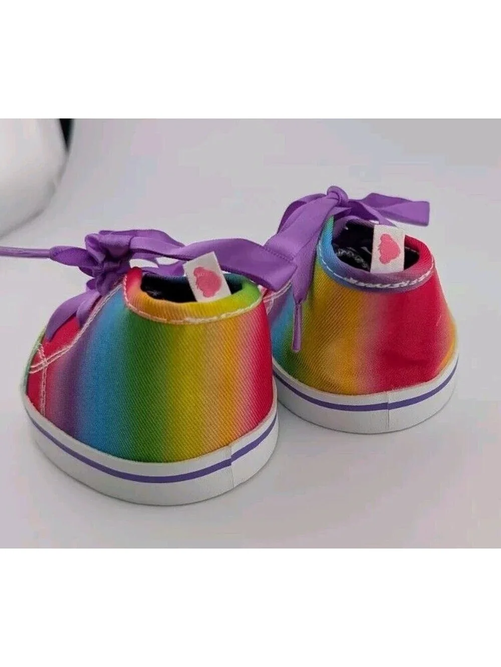 Build A Bear Rainbow Sneakers Lace Up Shoes For Teddy Bear BAB